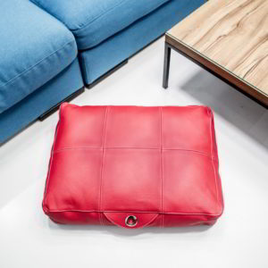 Leather dog bed Mondo Rosso