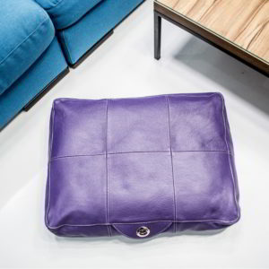 Leather dog bed Mondo Viola